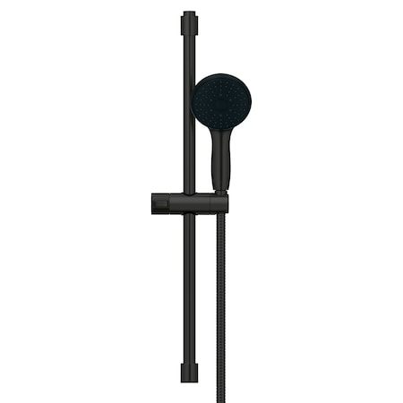 Grohe Tempesta Round 110 24In Shower Rail Set, 3-Spray  In Matte Black 267612432